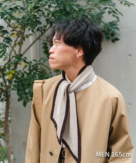 #-29 U-brid wool muffler scarf (Brown)