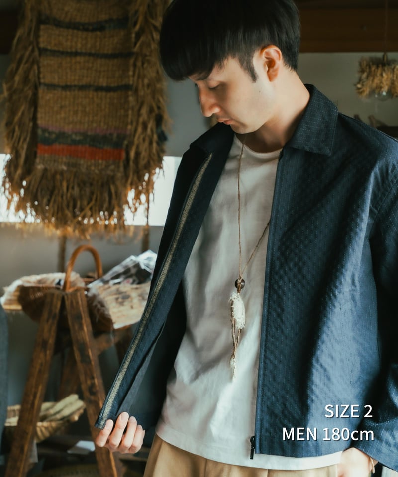 UNFOLK CLASSIC” Enshu wool mix sashiko style b