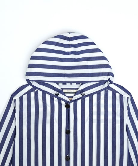 "UNFOLK CLASSIC" Banshu shuttle stripe shirt jacket