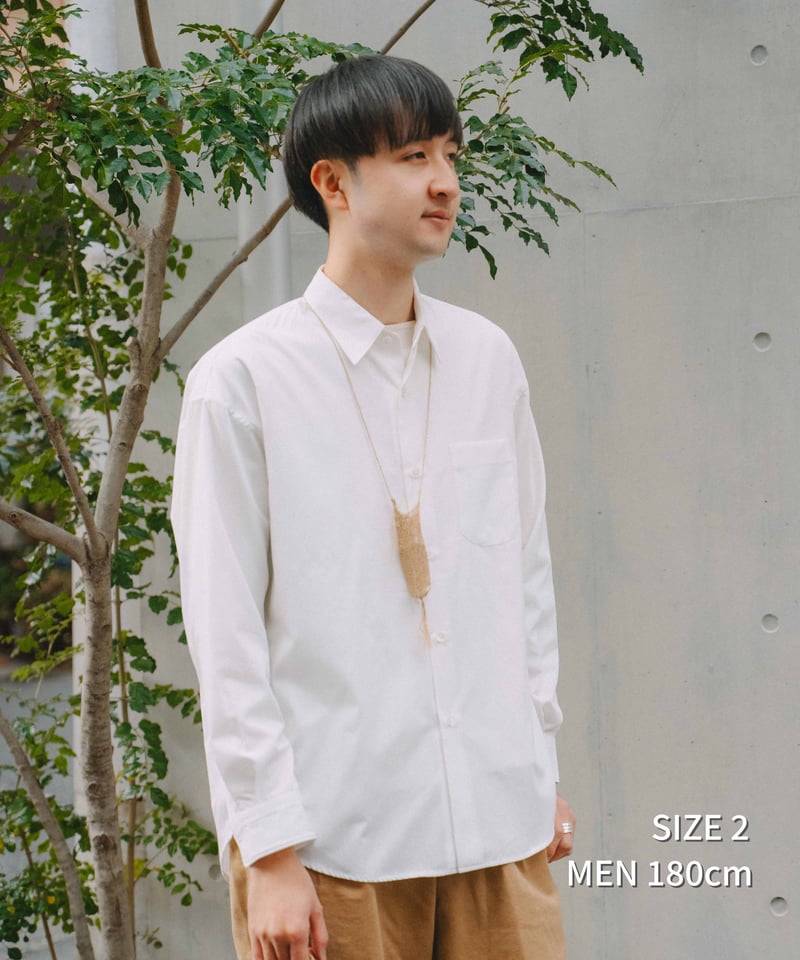 15 2way detachable collar shirt (Beige) | UNF