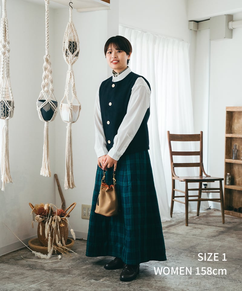 トップス UNFOLK Peach brushed classic vest 48 Peach brushed classic vest (Brown) | UNFOLK