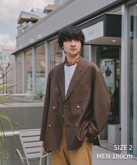 #-22 4B relax double blazer (Brown)
