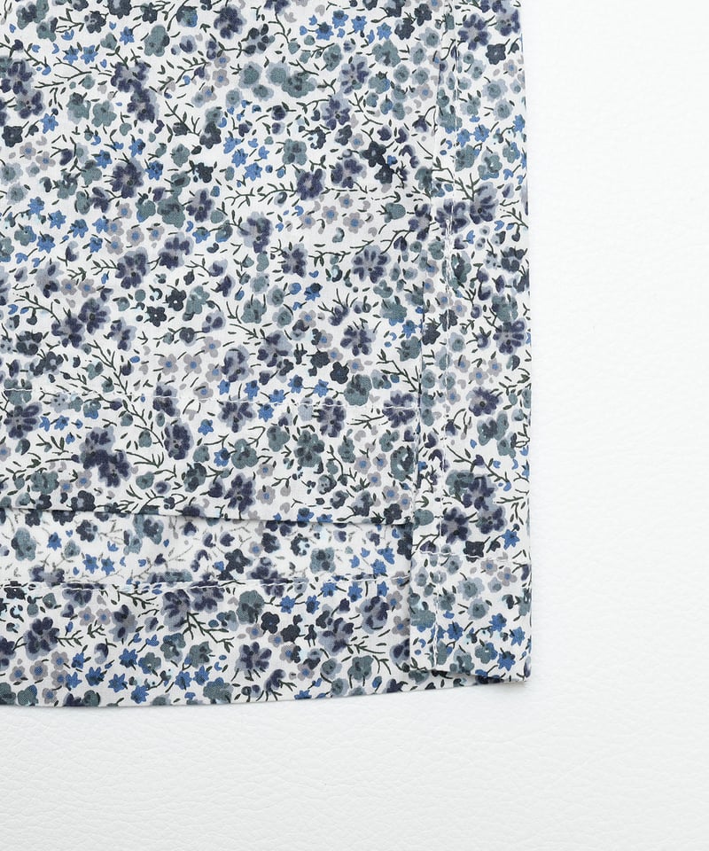 79 2way detachable collar liberty print shirt