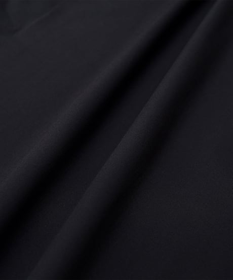 #-44 2way detachable collar shirt onepiece (Black)