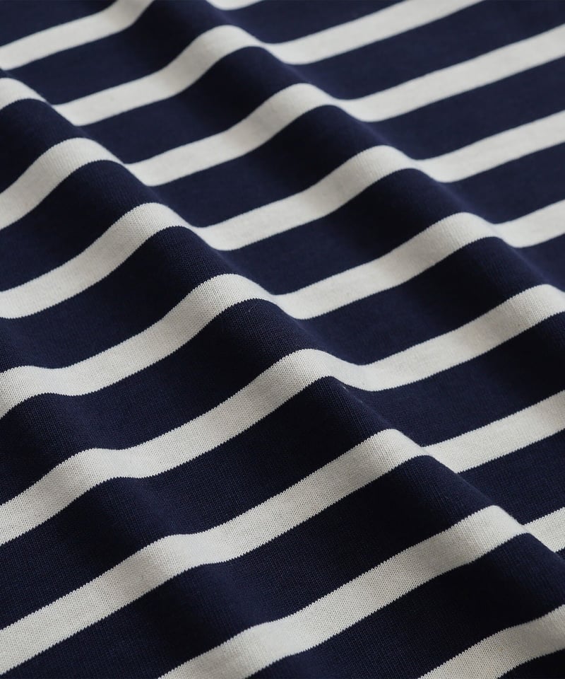 20 Heavy weight border long tshirt (Navy) | U