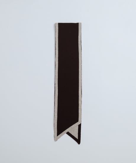 #-29 U-brid wool muffler scarf (Brown)