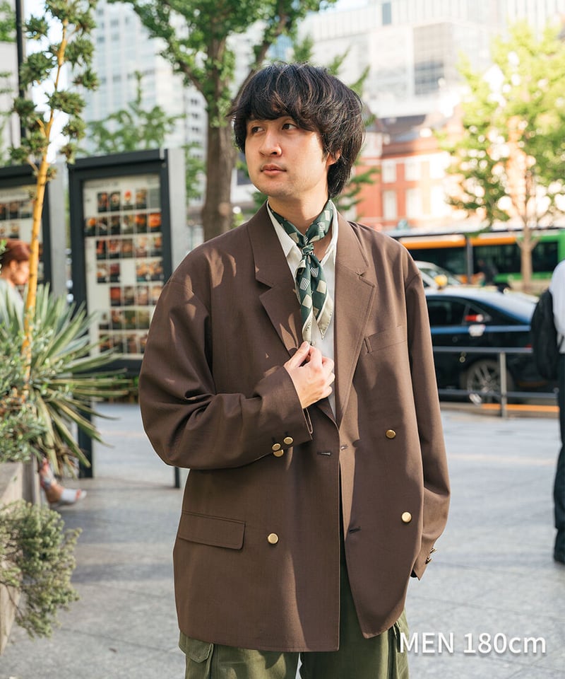 25 Hand print silk scarf (Green) | UNFOLK