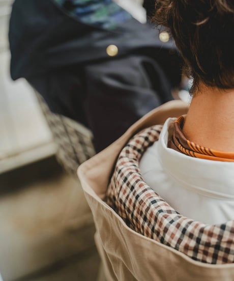 #-52 Memory twill classic mountain parka (Navy)