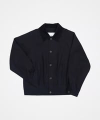 #-45 Ventile gabardine 2way blouson (Black)