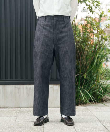 #-17 Seamless rigid denim pants