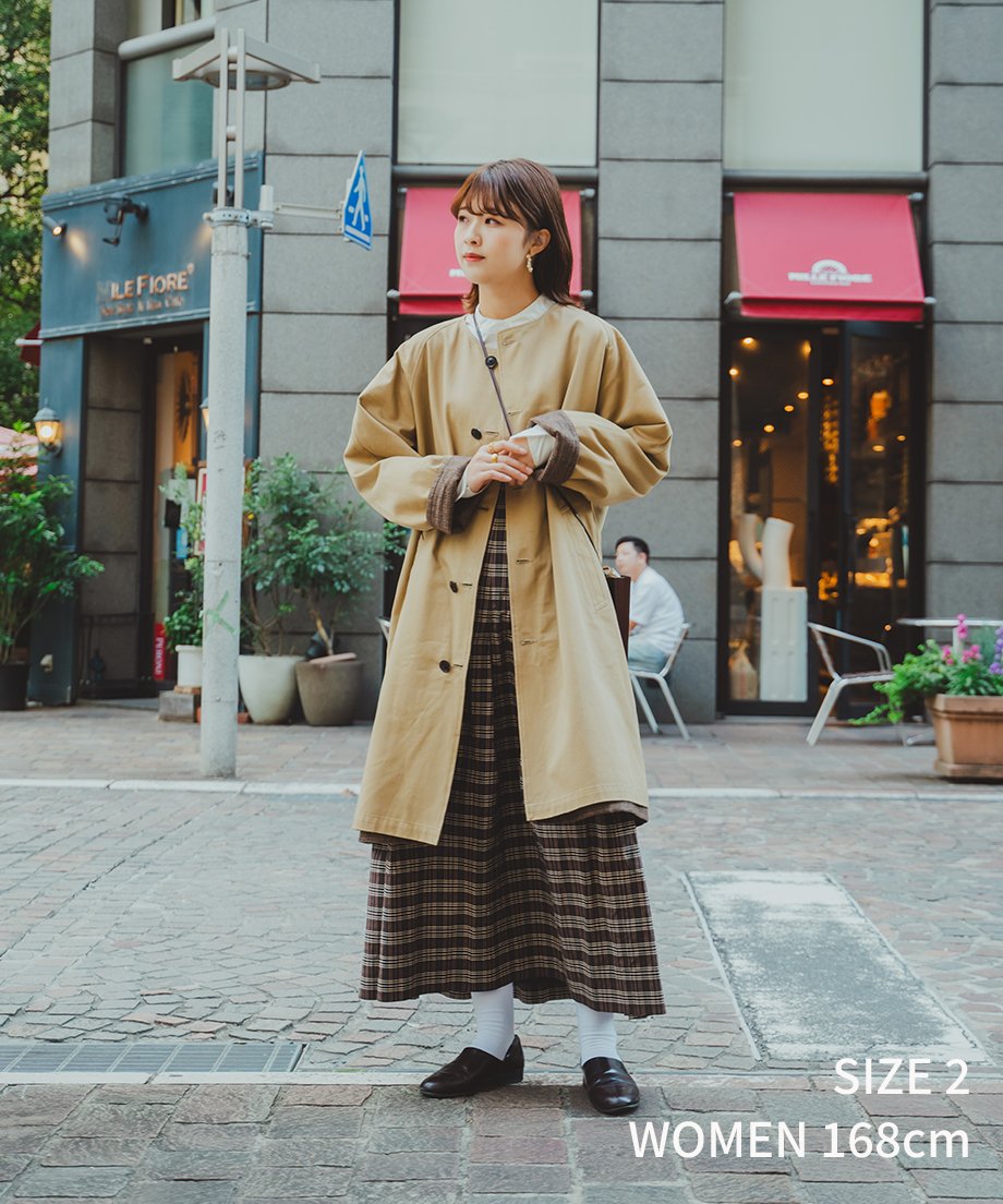 27 Reversible nocollar coat | UNFOLK