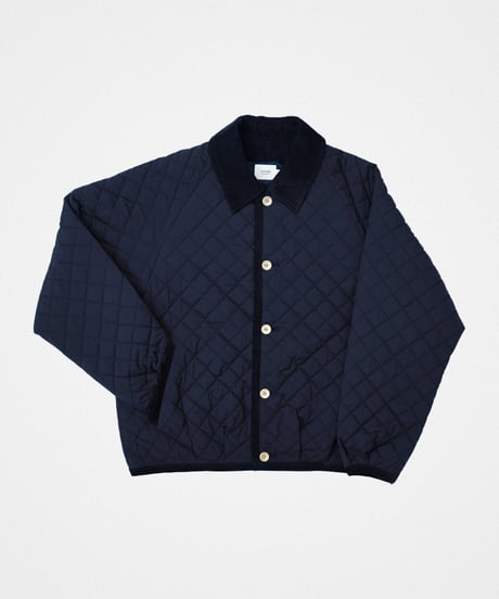 #-71 Diamond Quilt 2way blouson (Navy)