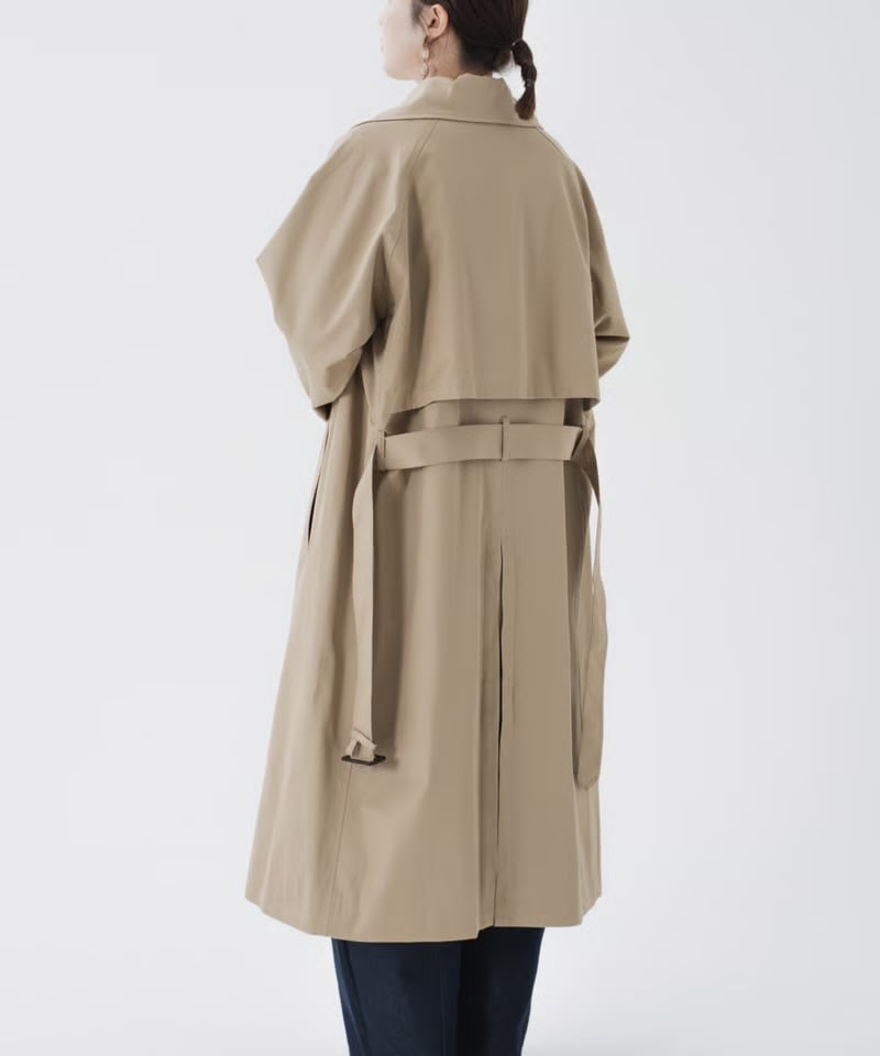 【未使用品】UNFOLK ベンタイル トレンチコート SIZE\"2\" 30 Ventile gabardine belted trench coat | UNF