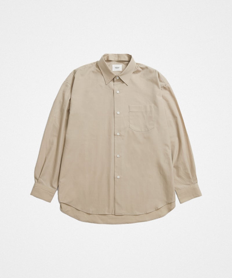 ＊タグ付【unfolk】2way detachable collar shirt 15 2way detachable collar shirt (Beige) | UNF