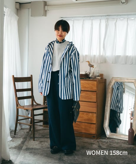 "UNFOLK CLASSIC" Banshu cotton linen relax pants