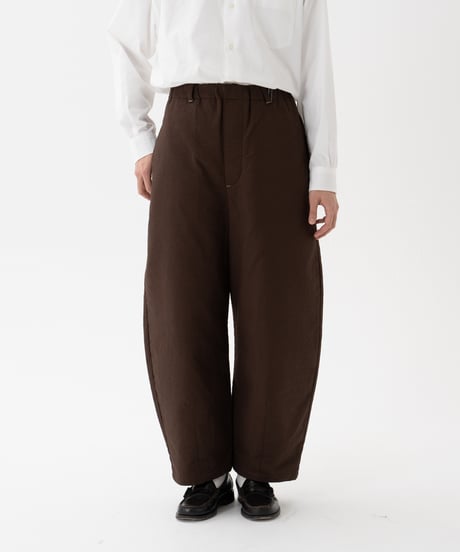 ⁡“UNFOLK CLASSIC” Enshu sashiko style baloon pants (Brown)