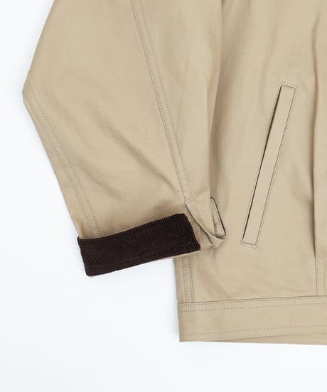 #-45 Ventile gabardine 2way blouson (Beige)
