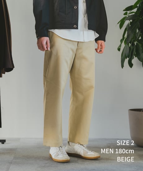 #-38 Seamless west point chino pants (Beige)