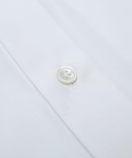 #-60 2way detachable collar short sleeve shirt (White)