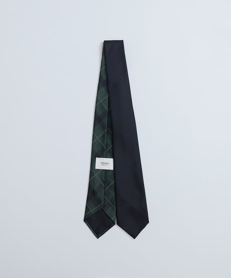 #-26 Reversible silk tie (Green)