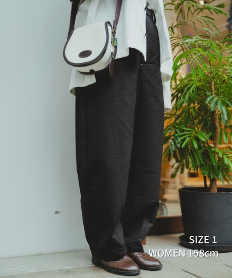 ⁡“UNFOLK CLASSIC” Enshu sashiko style baloon pants (Brown)