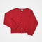 #-64 Heavy weight nocollar classic cardigan (Red)