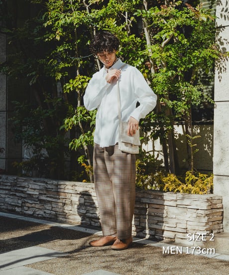 #-15 2way detachable collar shirt (White)