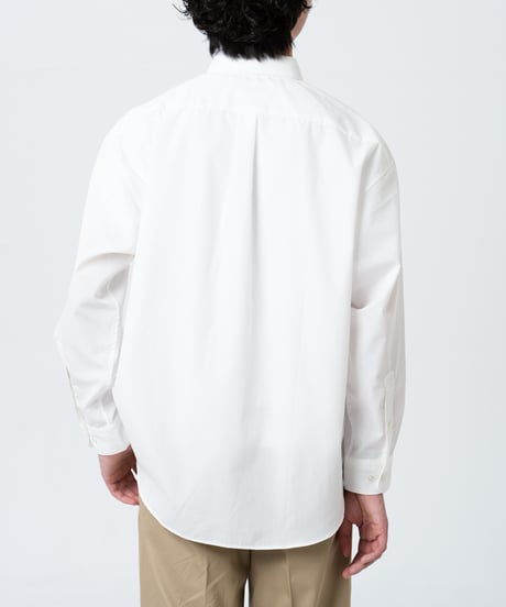 #-15 2way detachable collar shirt (White)
