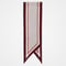 #-14 Hand print silk scarf (Burgundy)