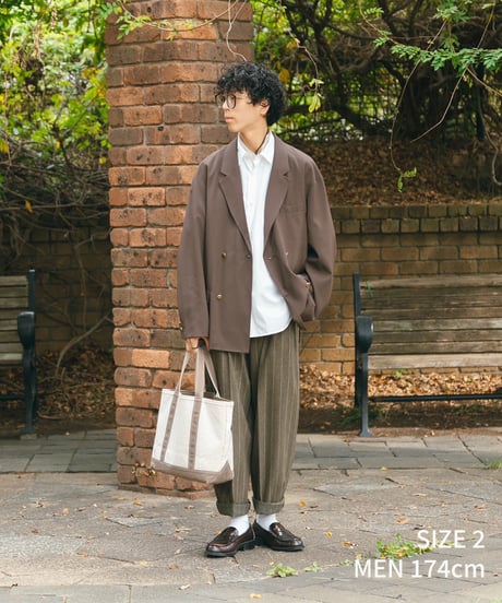 #-22 4B relax double blazer (Brown)