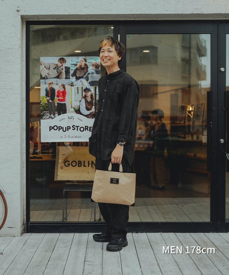 “SIWA × UNFOLK CLASSIC” Yamanashi flocky print washi bag