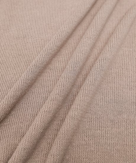 #-33 7×3G cotton knit polo (Beige)