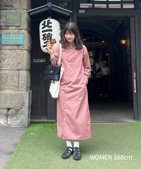 #-44 EX. 2way detachable collar shirt onepiece