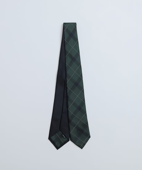 #-26 Reversible silk tie (Green)