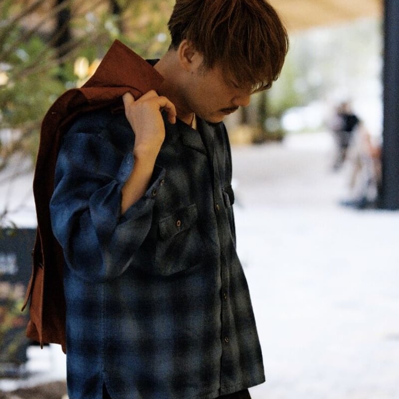 FADE OMBRE CHECK L/S SHIRT | Em