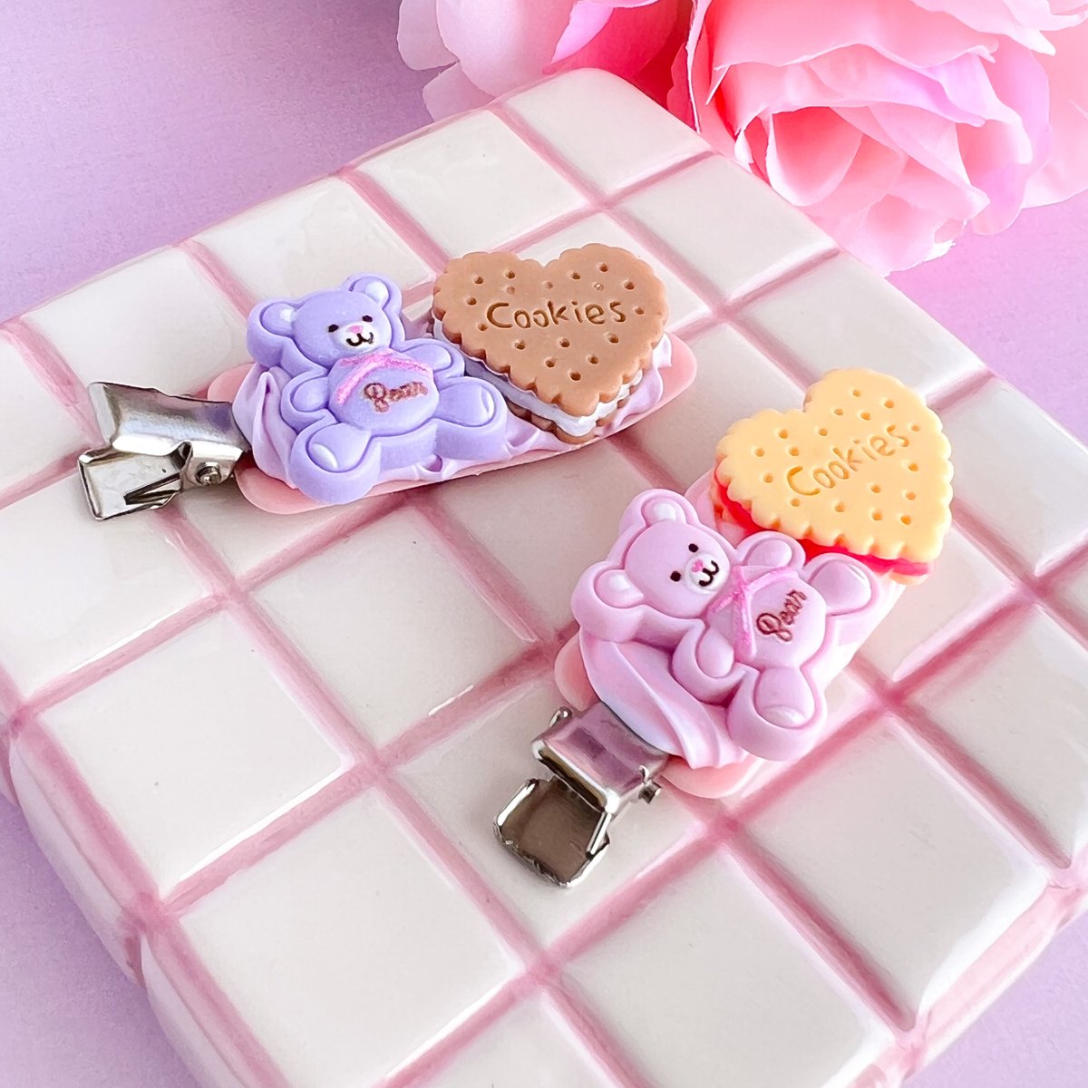 くだものベア ベビーヘアクリップ ヘアピン ヘアゴム 果物 くま クマ くだものベア ベビーヘアクリップ ヘアピン ヘアゴム 果物 くま クマ