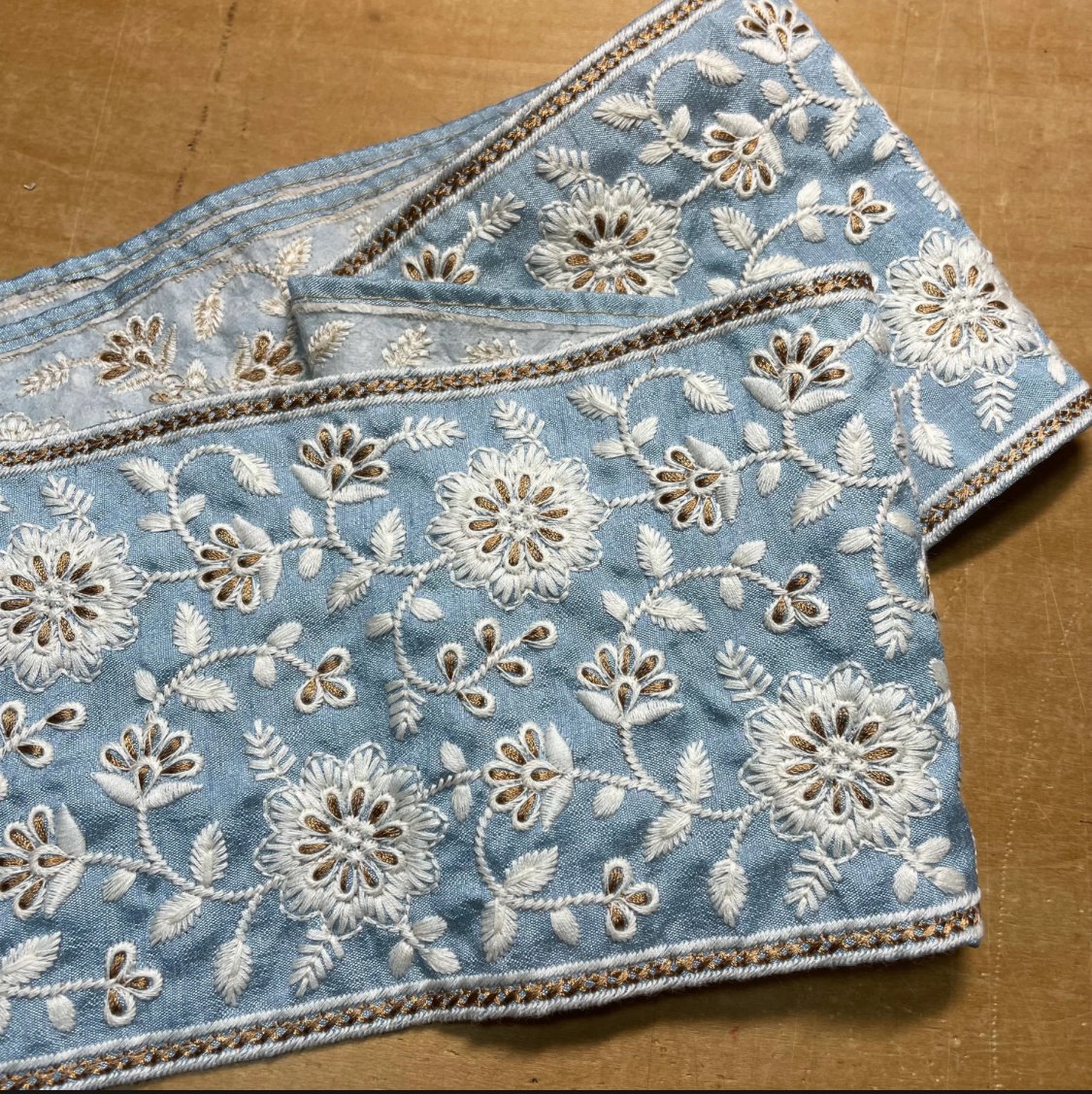 サコッシュ&巾着 2way ショルダーバッグ (インド刺繍ブレード×カモフラ