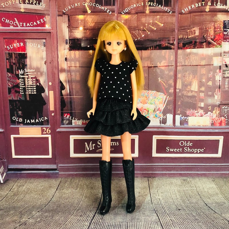 22cmドール服 ハンドメイド・手芸 22㌢ドール服 B330円：トップス