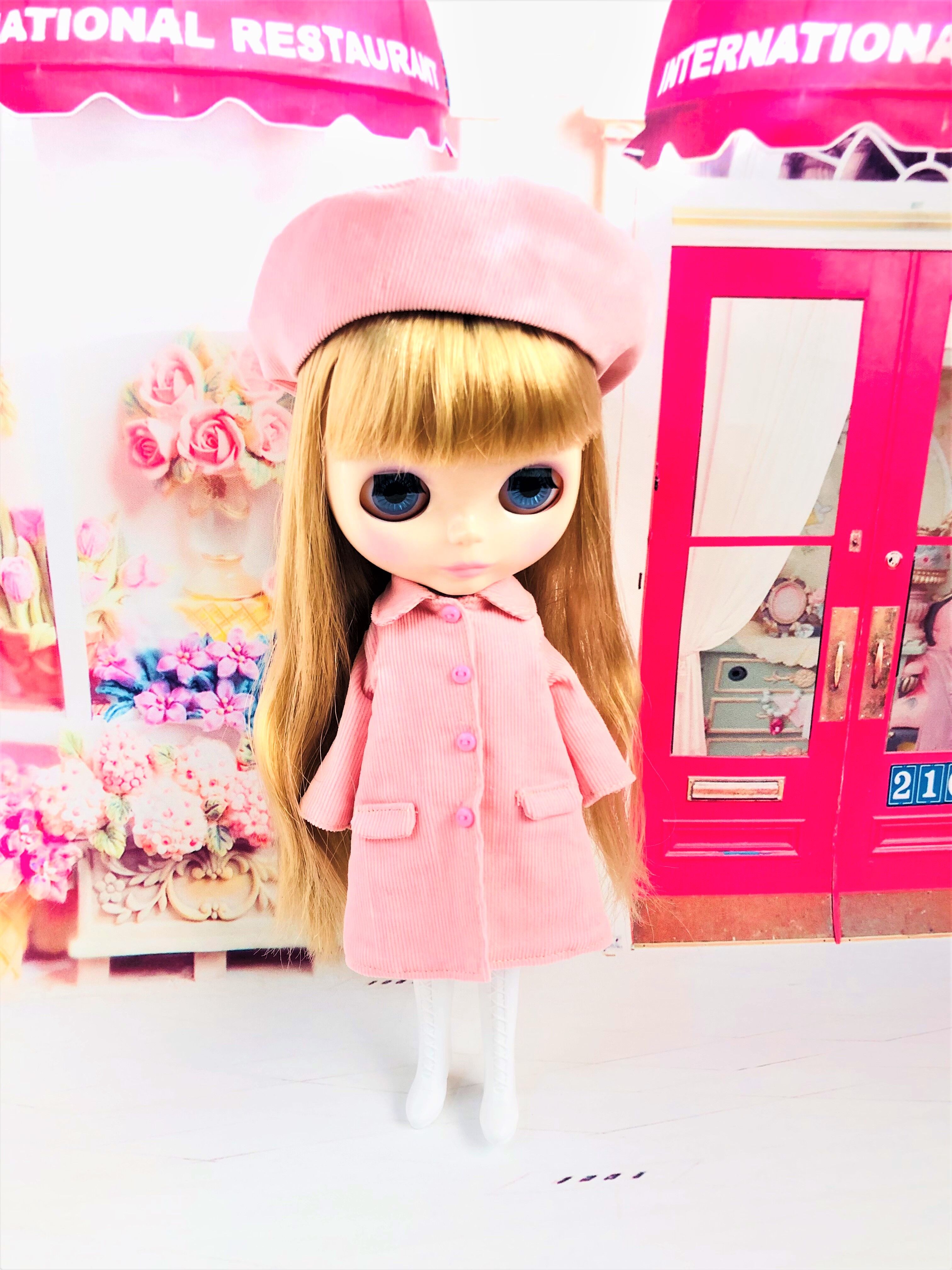 1/12 ドール 服 アウトフィット ワンピース ピンク ディーラー様製 5点セット☆22センチドール☆1/6ドールアウトフィット☆ピンク