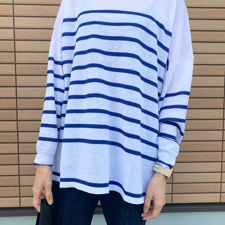 コットン/麻12GG ニット