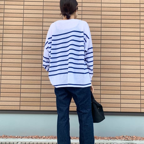 コットン/麻12GG ニット