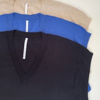 コットンカシミヤ ロングベスト