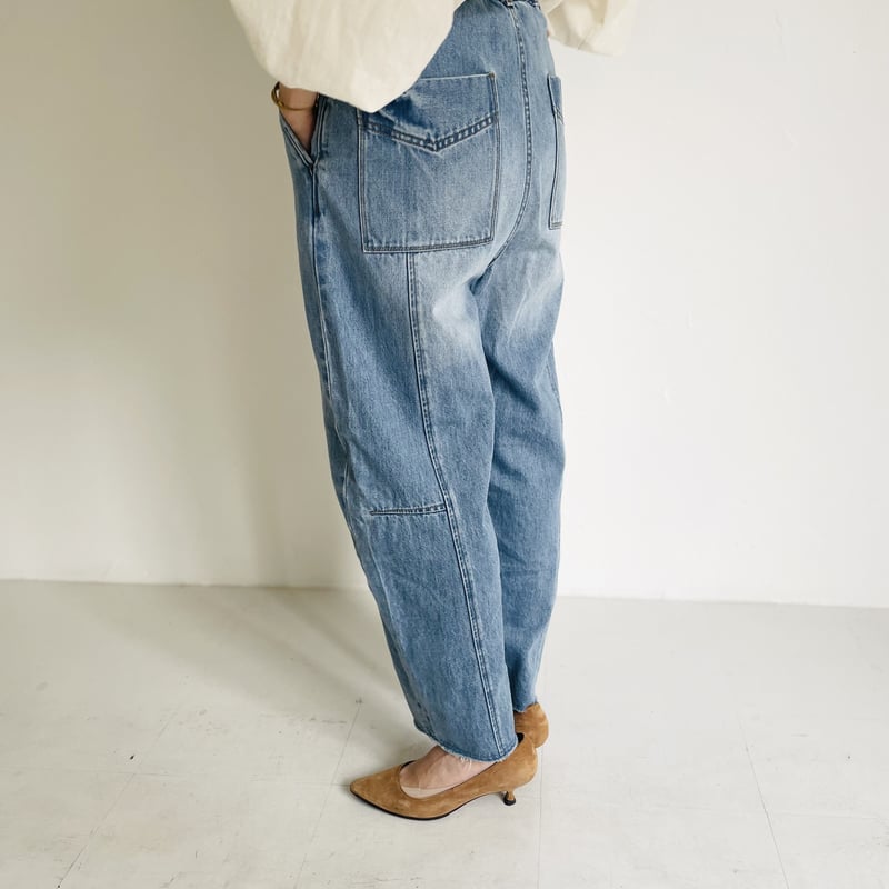 INDEPICT 切替デニムパンツ L 日本製 インディゴ CATEGORY PANTS | INDEPICT