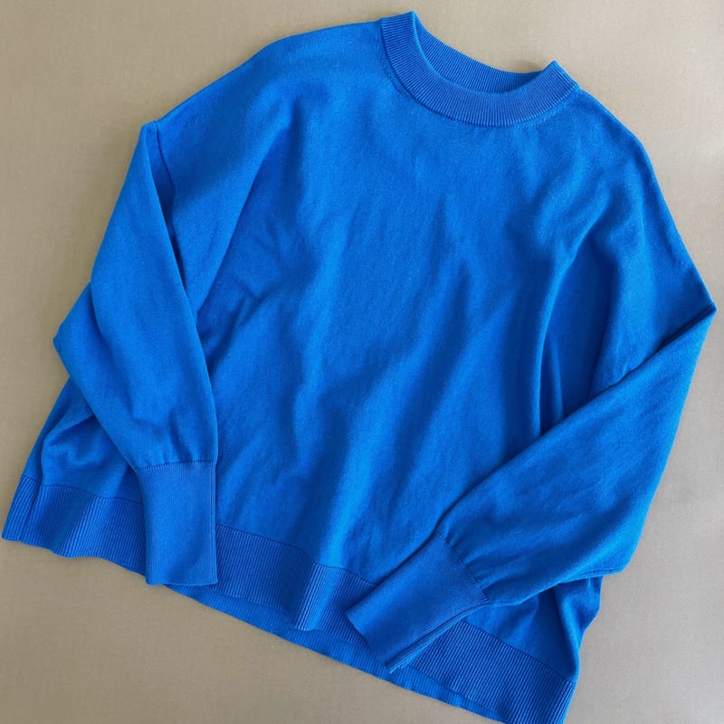 綿カシミヤクルーネックプルオーバー | Hints On Moment Everything