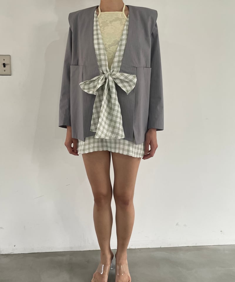 POI ポイ　check tunic dress poi ポィ check tunic dress | PoI