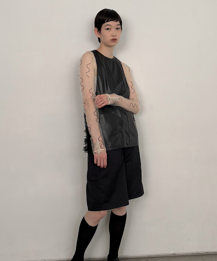 THE TOE Anthirium Tulle Top M チュールトップス THE TOE Anthirium Tulle Top M チュールトップス