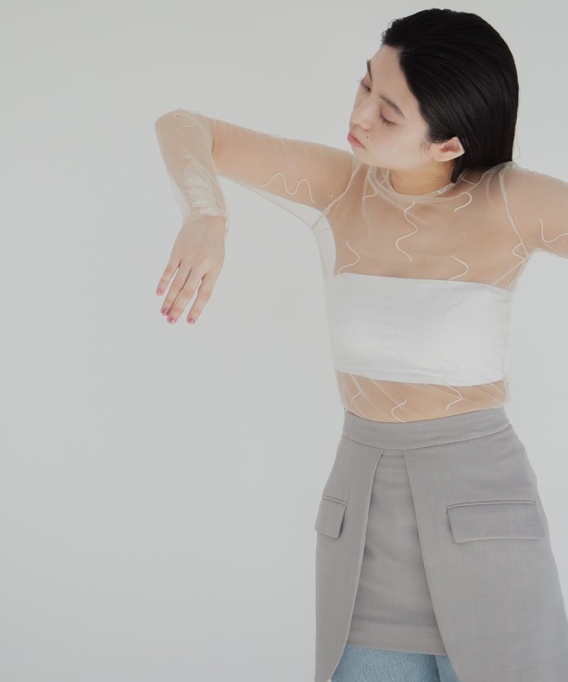 再入荷 予約販売 Tulle top | PoI