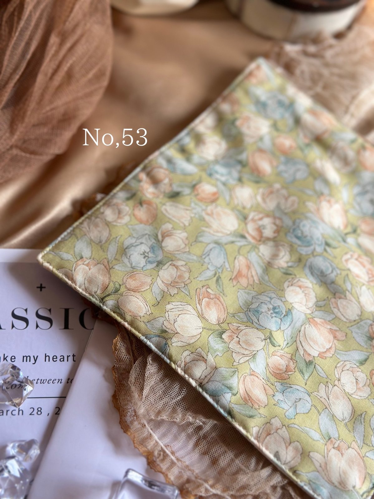 marigoldー49~54 ガーゼハンカチ（プリント生地） | SHIZAI.M