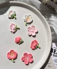 123ーお花カボション