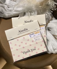 Aisofuー25　THANK YOU ヘッダー8枚入り　ピンク